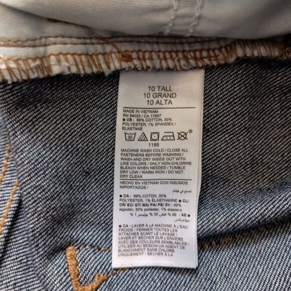 Old Navy WOW Boot-cut Dark Wash Denim Jeans Women's 10 Tall - Picture 5 of 14